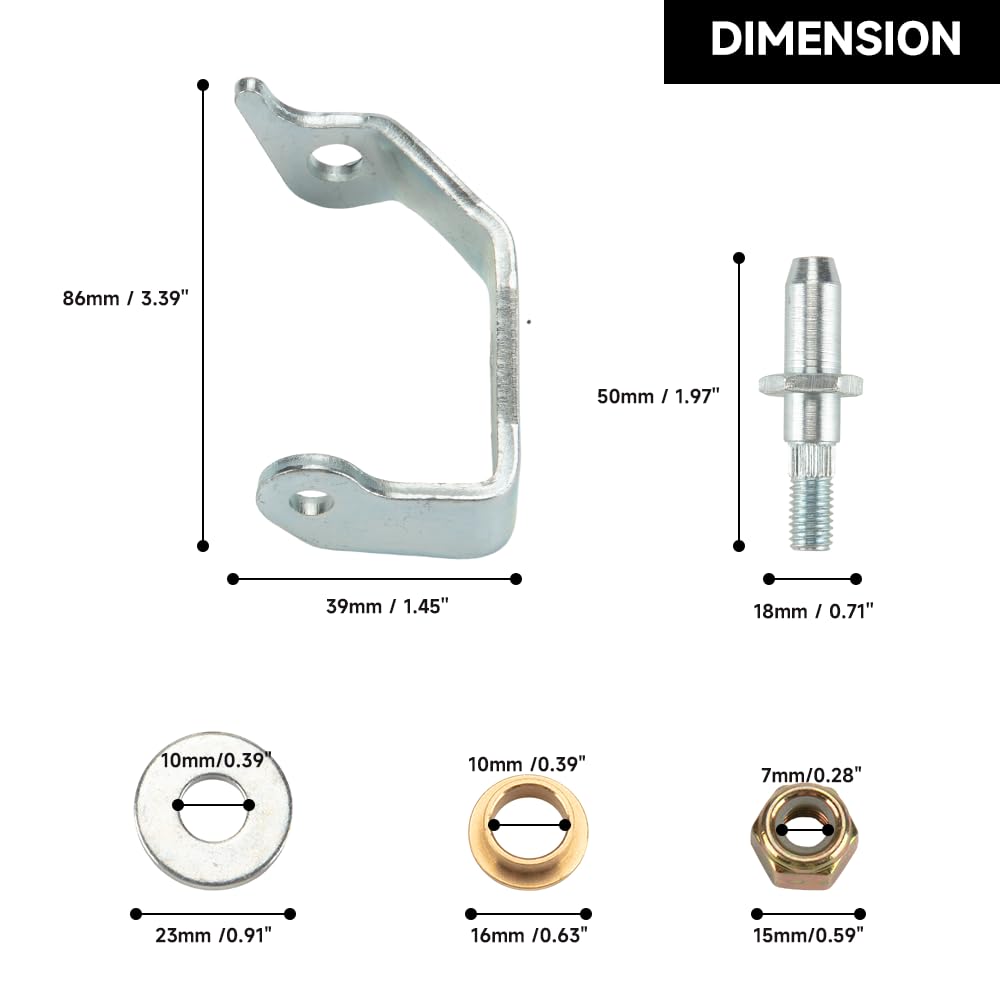 Front Left and Right Side Door Hinge Pin and Bushing Kit - Compatible for Chevrolet Silverado Suburban Avalanche Tahoe for GMC Sierra Yukon - Replace Part 6038457