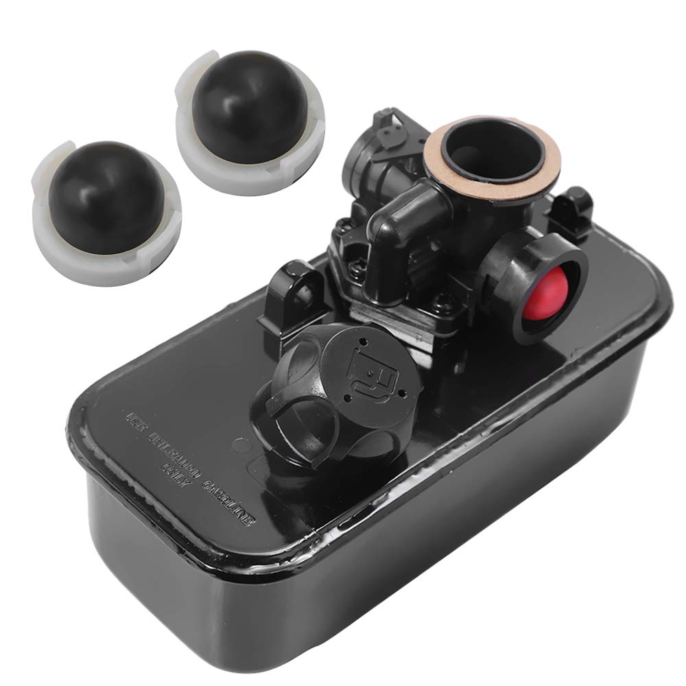 Zreneyfex 494406 Fuel Gas Tank and 795477 Carburetor with Primer Bulb Replacement for 498809 498809A 795469 794147 699660 794161 498811