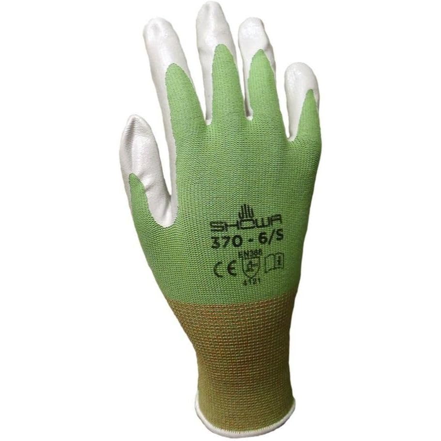 12 Pack Atlas Glove NT370 Atlas Nitrile Garden Gloves - Medium (Assorted Colors)