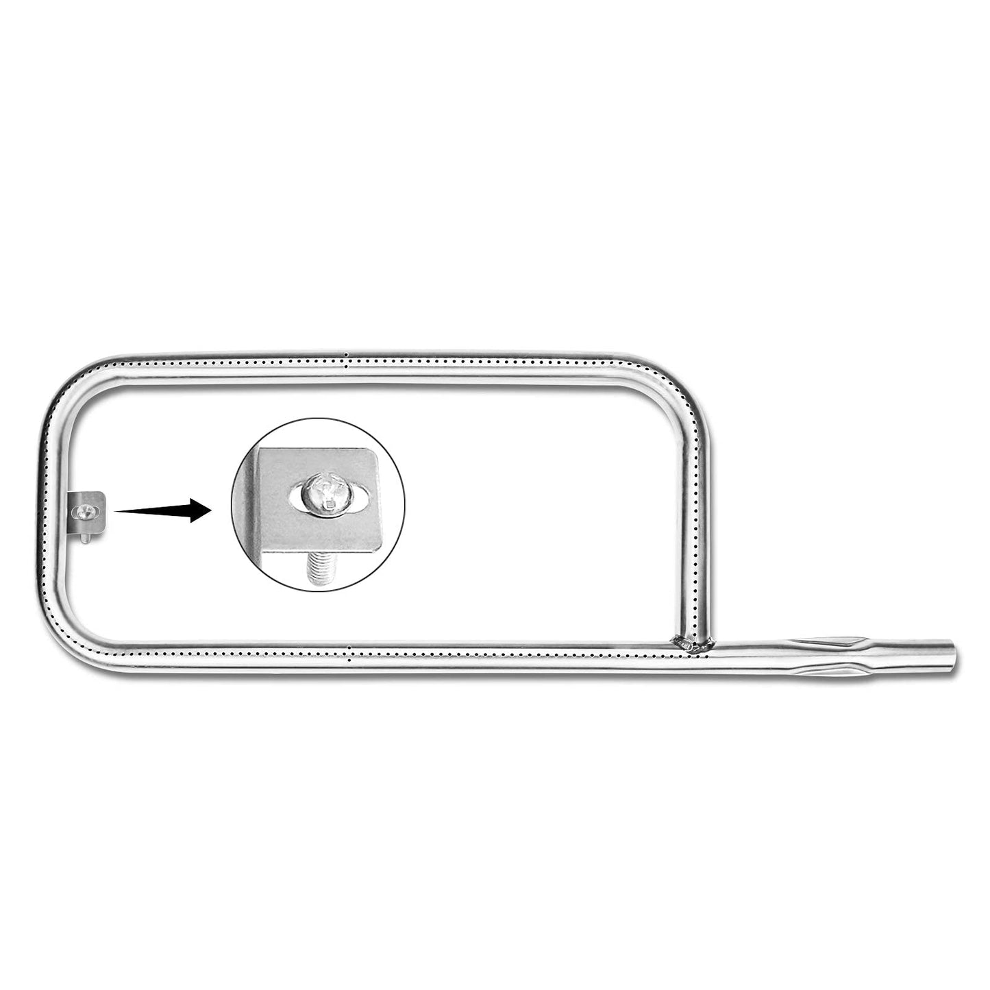 Uniflasy 41862 Grill Burner Tube for Weber Q200 Q220 Q2000 Q2200 Gas Grill, Stainless Steel Grill Burner Replacement Part for Weber 69956, 20.5 inch
