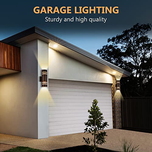 Outdoor Lights Wall Mount, Waterproof IP65 Outdoor Wall Lights, Up and Down Porch Lights Outdoor Oil Rubbed Bronze Aluminum Exterior Outdoor Light Fixture for Garage Patio, Housen Solutions