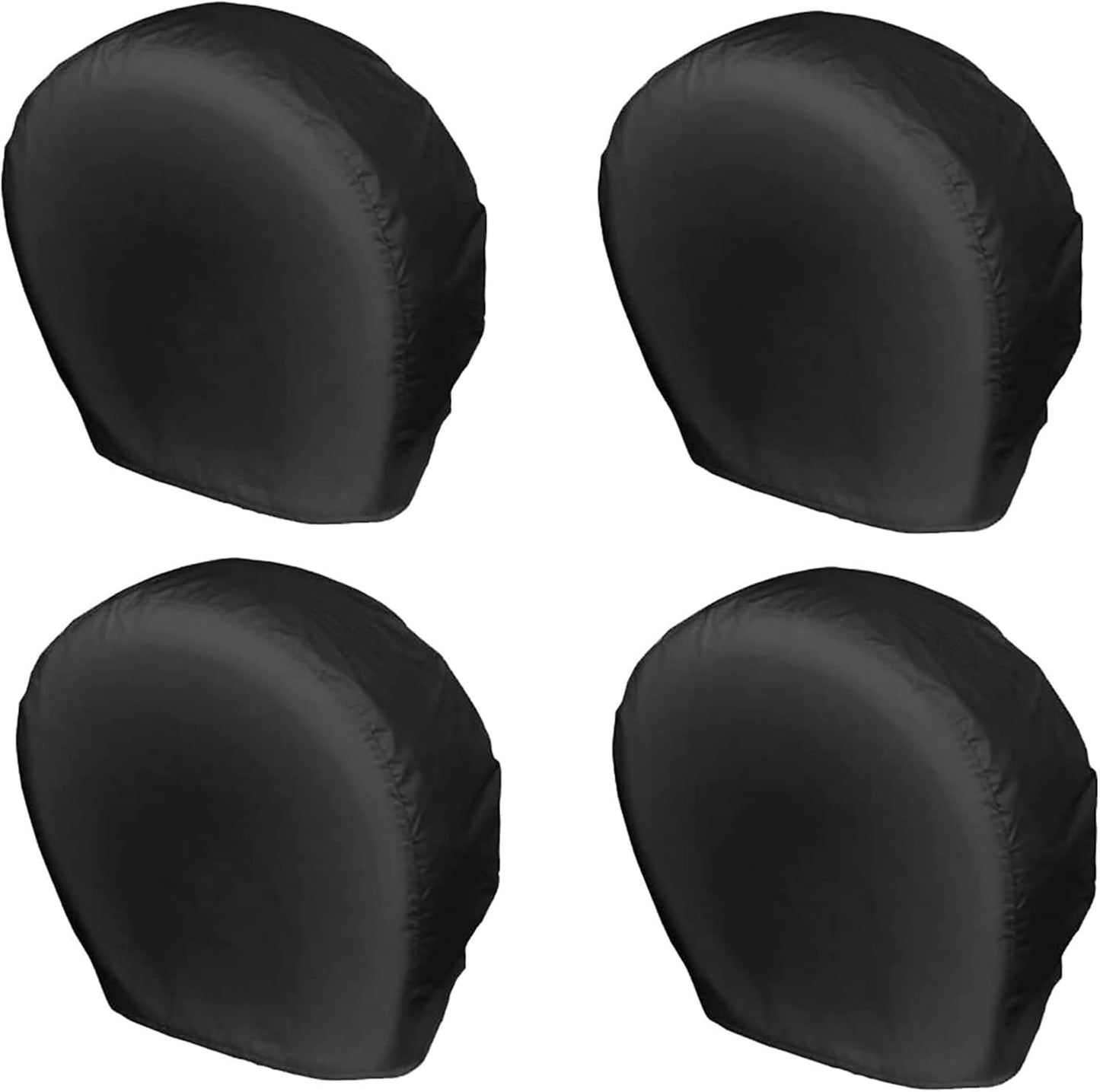 Tire Covers 4 Pack, 420D Oxford Wheel Covers, Waterproof Anti-UV Sun Tire Protectors, Universal Fit 27-32 Inch Tire Diameter, Travel Spare Wheel Covers for RV Truck SUV Trailer Camper (27"-29")
