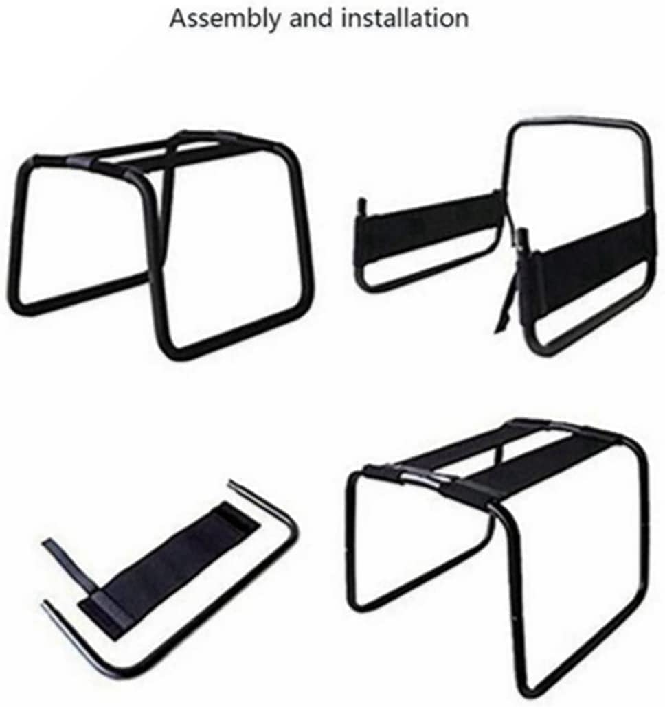 Adjustable Folding Chair Portable Position Assist Chair Couples Stool Detachable Stool Elastic Furniture for Bedroom Bathroom Bear Weight up to 300 pounds