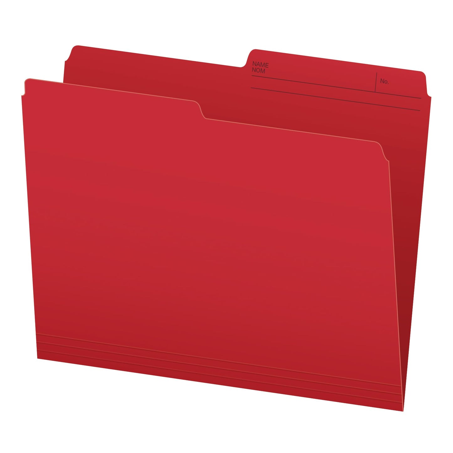 Pendaflex File Folders, 1/2 Cut Tab, Letter Size, Red, Durable Paper Stock, 100/Box, Ideal for Office/Home/School Organization, Made in Canada, Reversible File Organizers