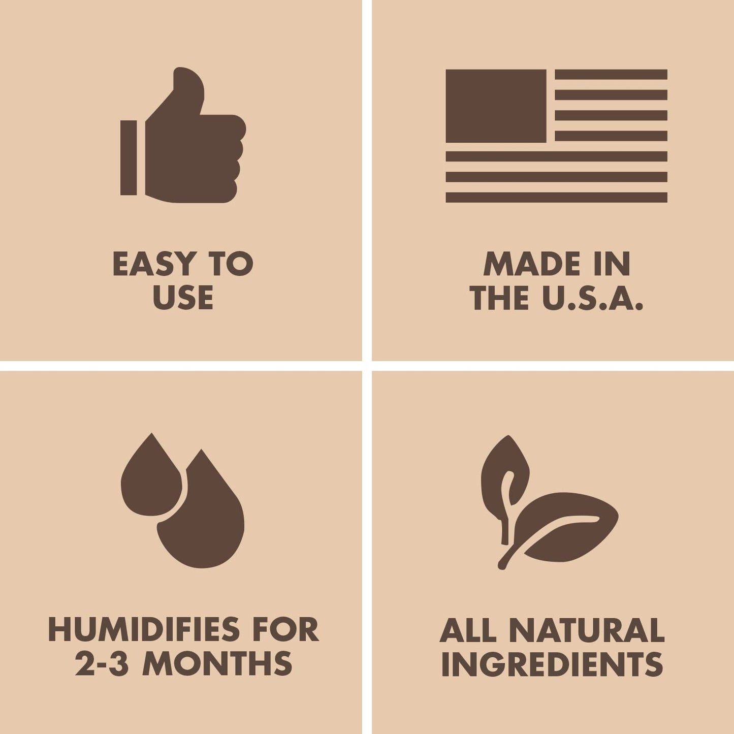 Boveda 75% Two-Way Humidity Control Packs Fix Major Moisture Loss in Non-Plastic Humidifier Boxes – Size 60 – 4 Pack – Moisture Absorbers – Humidifier Packs – Hydration Packets in Resealable Bag
