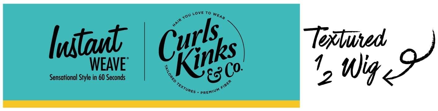 Sensationnel Synthetic Instant Weave Curls Kinks&Co Half Wig - BOSS LADY (1B Off Black)