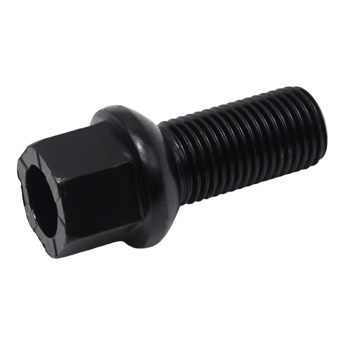 Vkinman 20 Pcs M14x1.5 28mm Shank Wheel Lug Bolts Lug Studs Compatible with Audi BMW Mercedes-Benz Porsche Volkswagen, Black