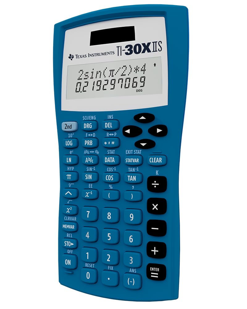 Texas Instruments Fundamental, Two-Line Scientific Calculator, Blue (30XIIS/TBL/1L1/BA)