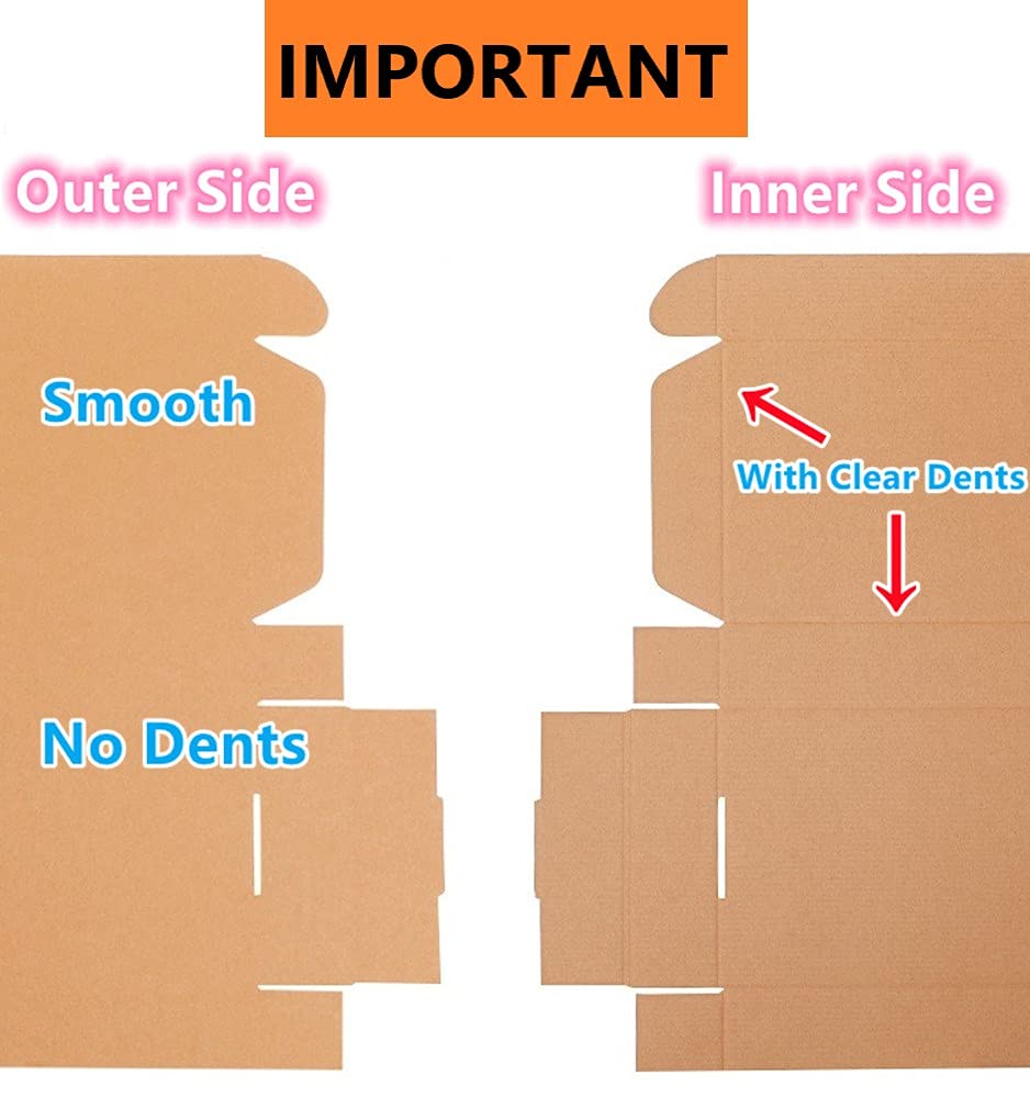 Corrugated Cardboard Shipping Boxes, 250x200x70mm (10"x8"x2.7") Small Parcel Boxes, Packaging Mailing Boxes for Business, Posting, Small Packet Shipping, Storing or Gift(Pack of 15)