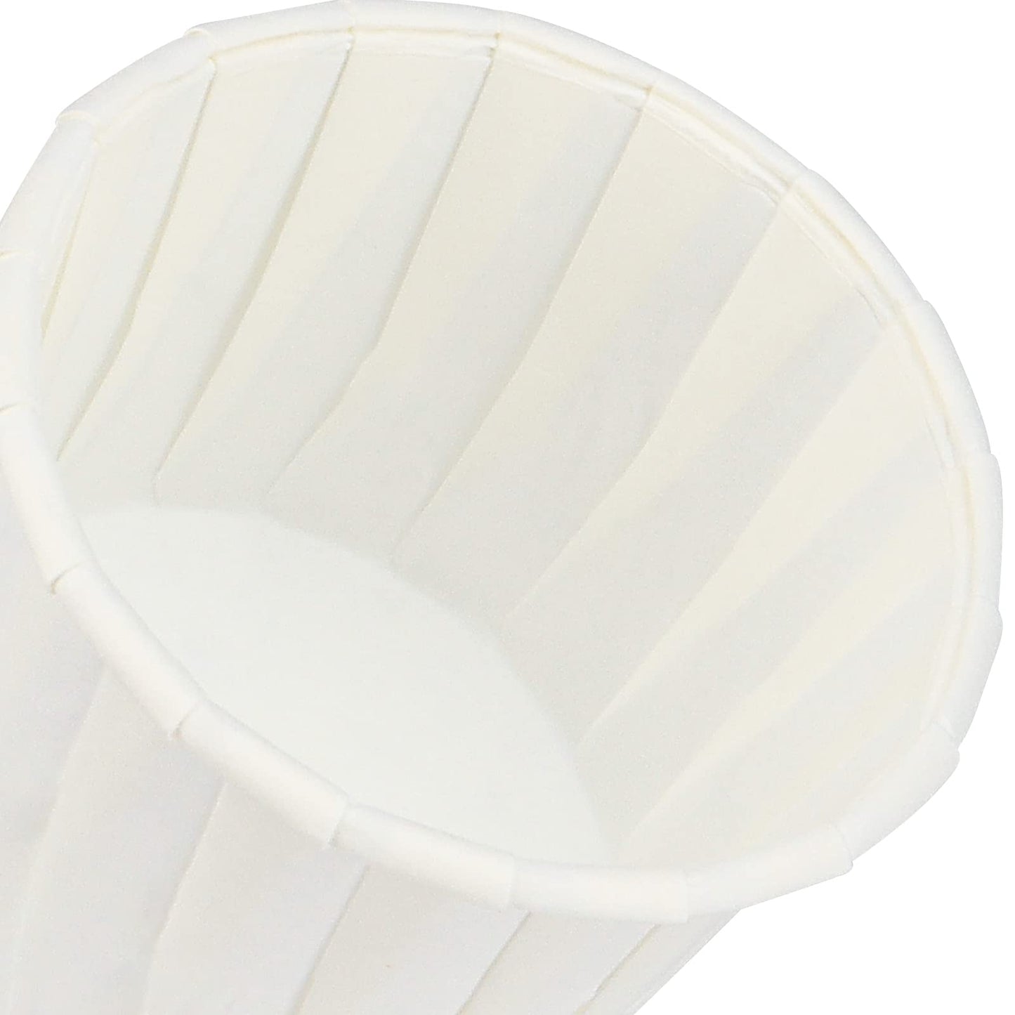 SINJEUN 1000 Pack 2 oz Paper Souffle Portion Cups, Disposable Small Sample Cup Snack Cups for Measuring, Jello Shots, Condiments, Sauces, White
