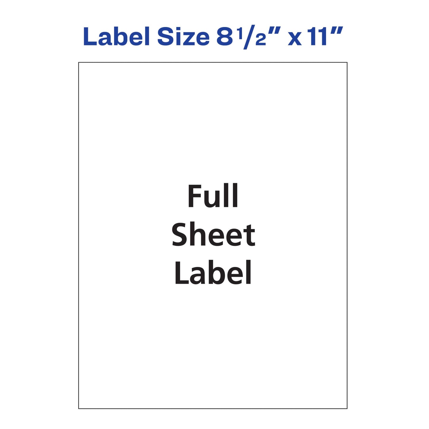 Mailing Labels for Copiers, 8-1/2" x 11" Labels