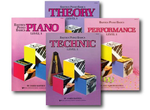 Bastien Piano Basics Level 1 - Learn to Play Four Book Set - Includes Level 1 Piano, Theory, Technic, and Performance Books [Paperback]