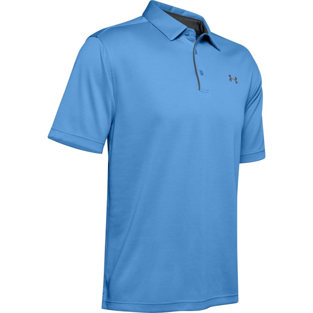 UNDER ARMOUR mens Tech Golf Polo ,(369) Lime Surge / / Black,X-Large Tall