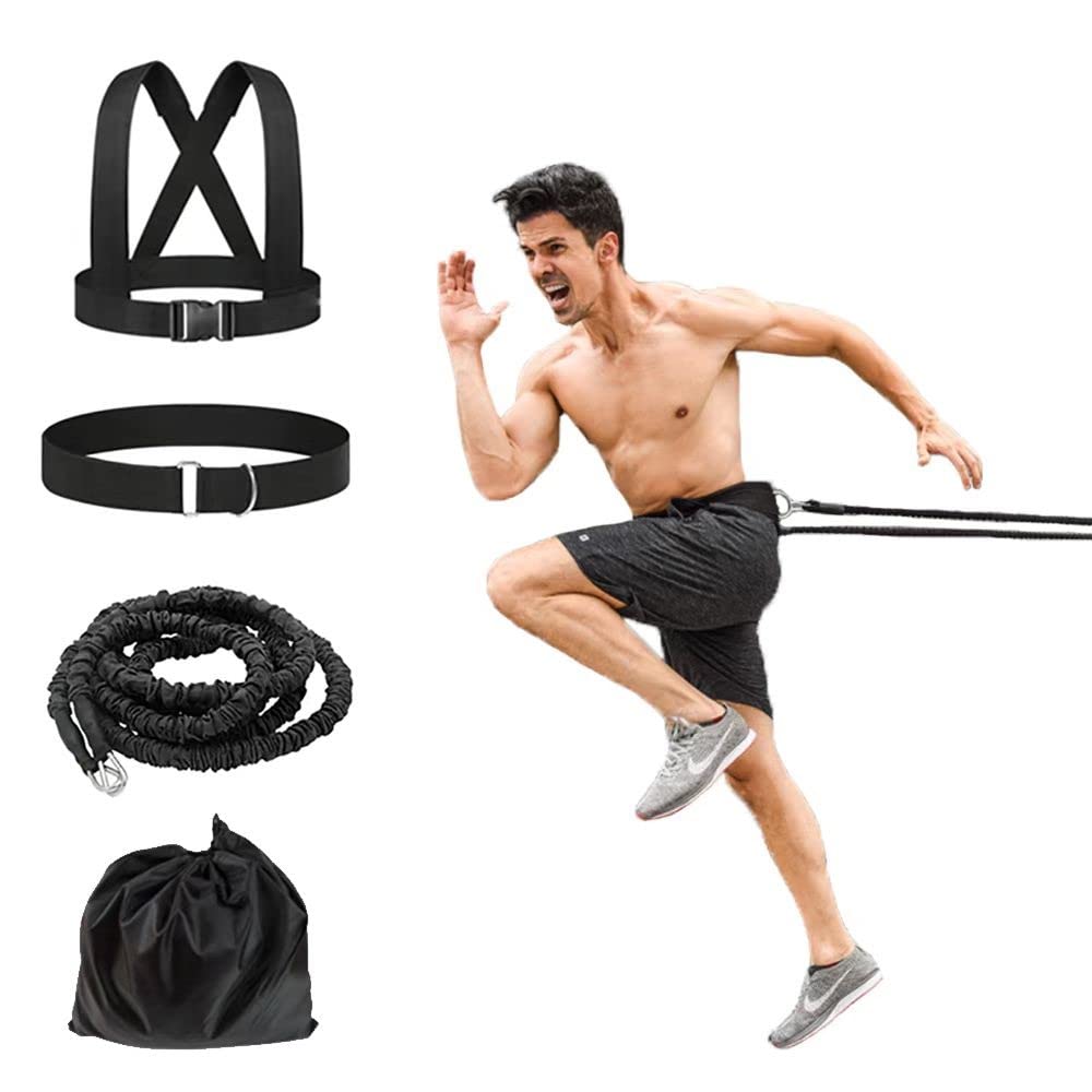 OYINDIZ Resistance Explosive Training Rope Force Improve Power, Agility, Strength Track and Field Football Basketball Volleyball Multi-Directional Fitness Equipment