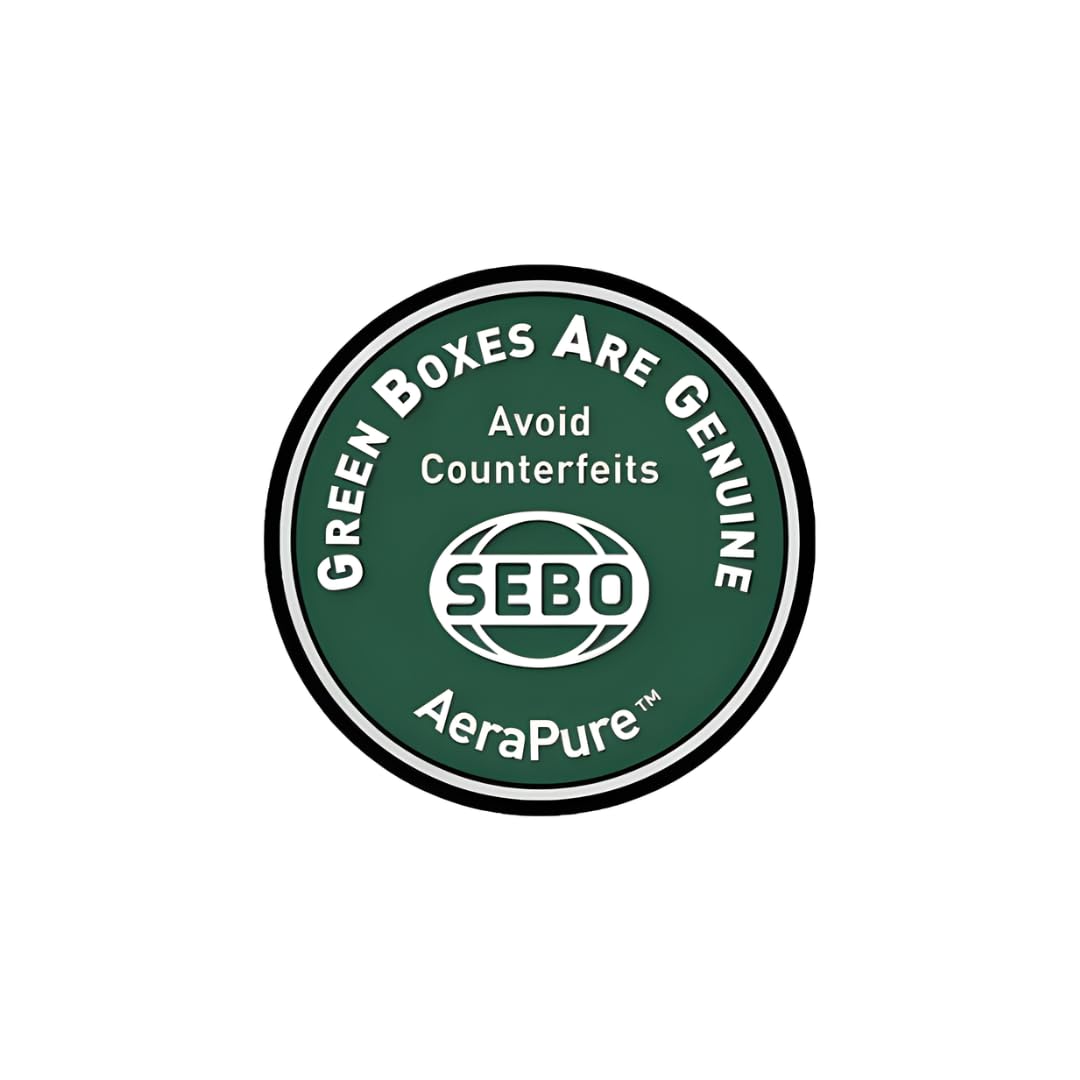 SEBO Official Airbelt K2 and K3 AeraPure Vacuum Bags, 8 Pack, Green Box - Only Compatible with K2 Kombi/Turbo, and K3 Premium Vacuum Models in Canada