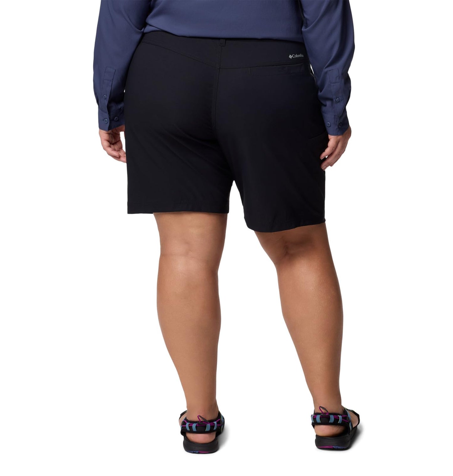 Columbia Women's Leslie Falls Long Short II, Black, 12 9