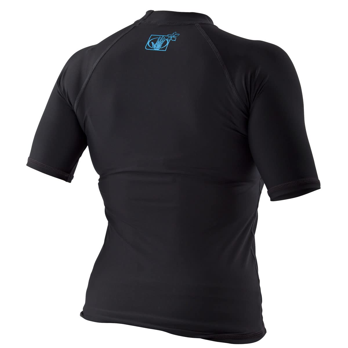 Body Glove Women's Basic Fitted Short Sleeve Rash Guard Tops, Black, Small