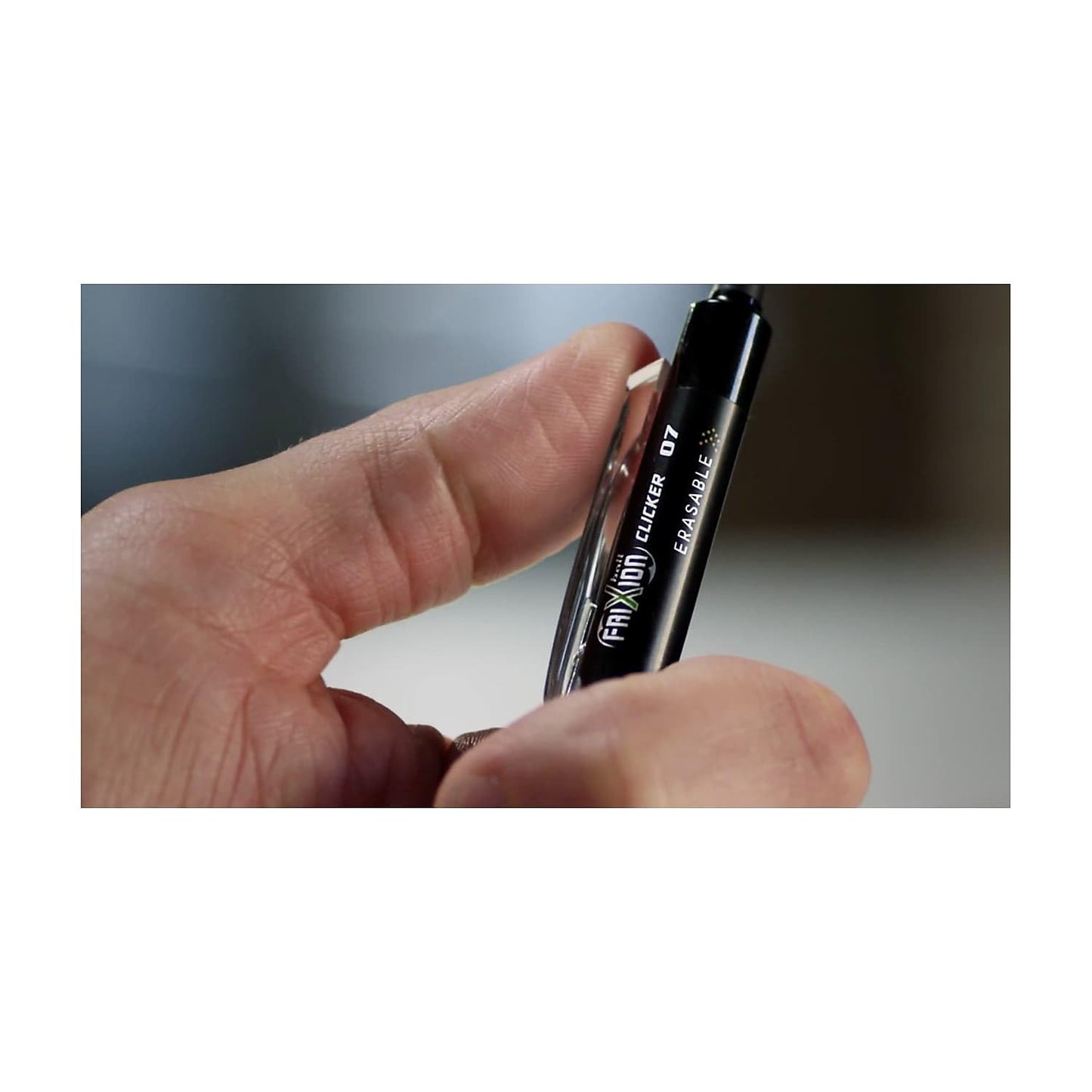 Pilot FriXion Clicker Retractable Erasable Gel Pens, Fine Point, Blue Ink, Dozen Box -31451