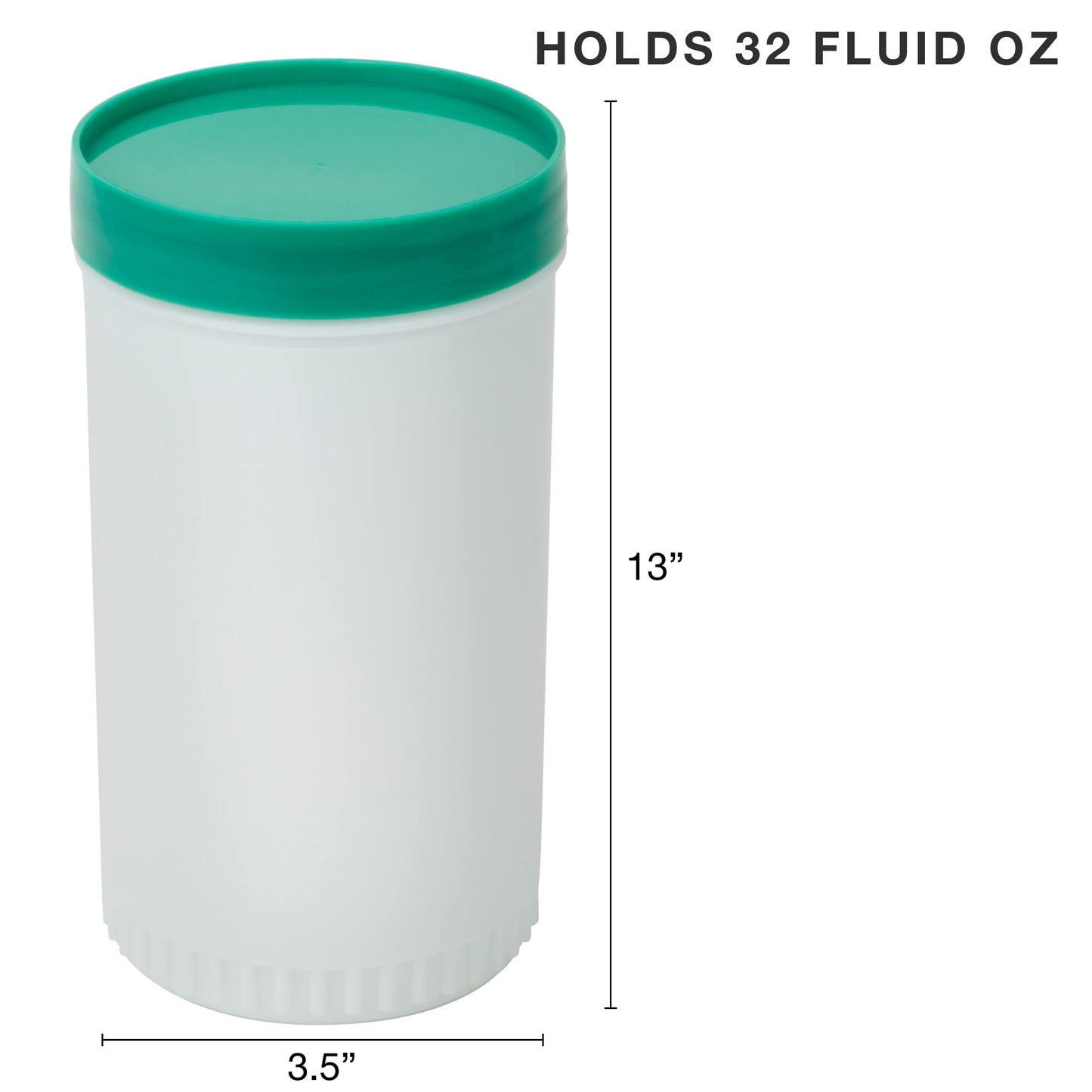 Cocktailor 7 Pack of Colorful Juice Pouring Spout Bottle Containers - 32 oz Plastic Barware for Mixing, Pouring, and Storing Cocktails, Juices, Syrups, Oils