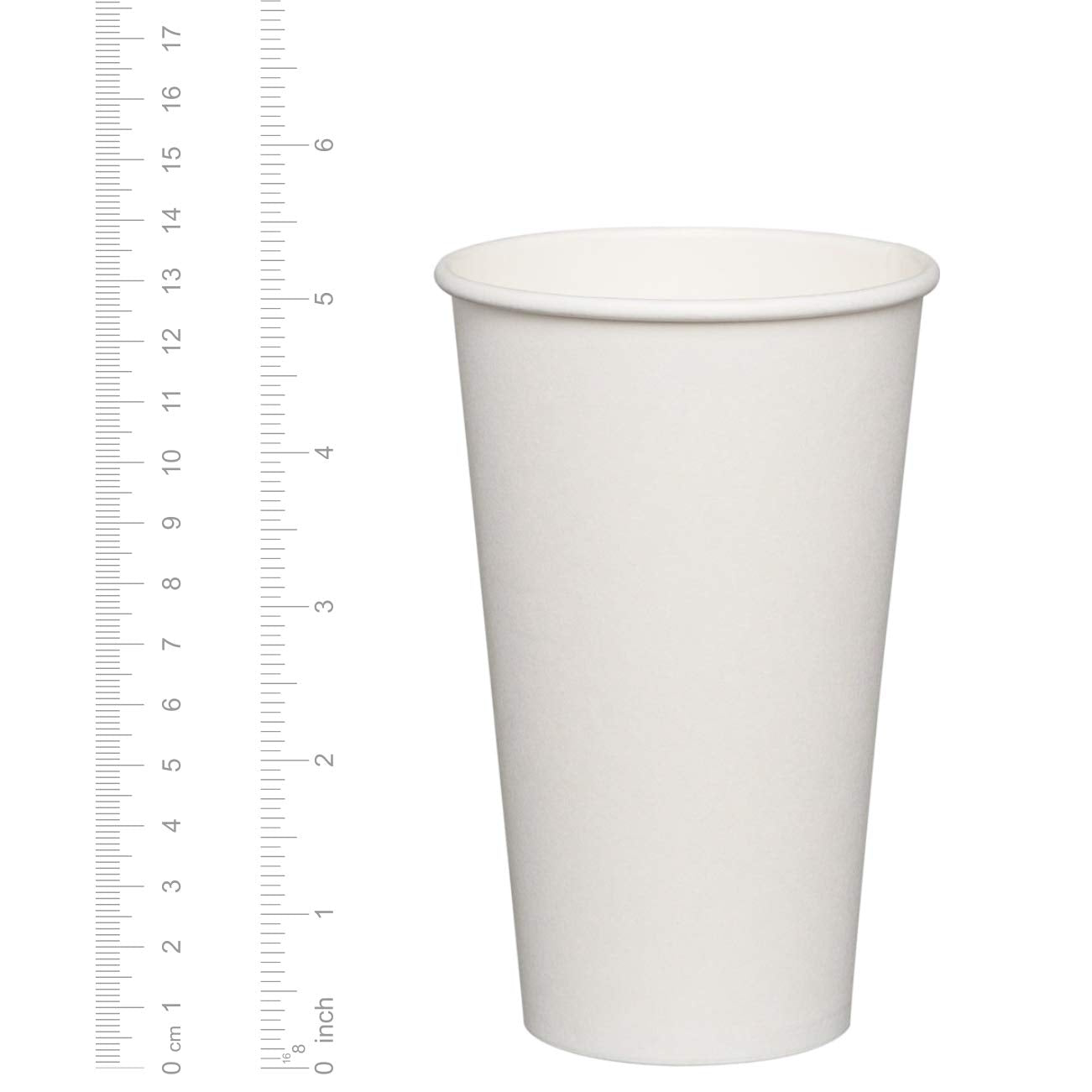 GUSTO [16 oz. - 200 Count] Disposable White Paper Cups, Hot Coffee Cups - Eco-Friendly Hot Cups (Formerly Comfy Package)