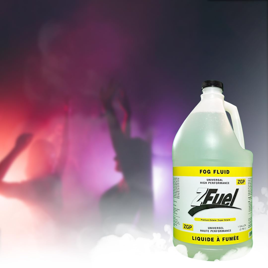 Z Fuel Universal ZGP Premium Octane Fog Fluid Juice - 3.78 Litres - Professional Grade For Fog Machine - Perfect For Halloween, Weddings, Party or DJ Effects - High Output & Super Long Lasting