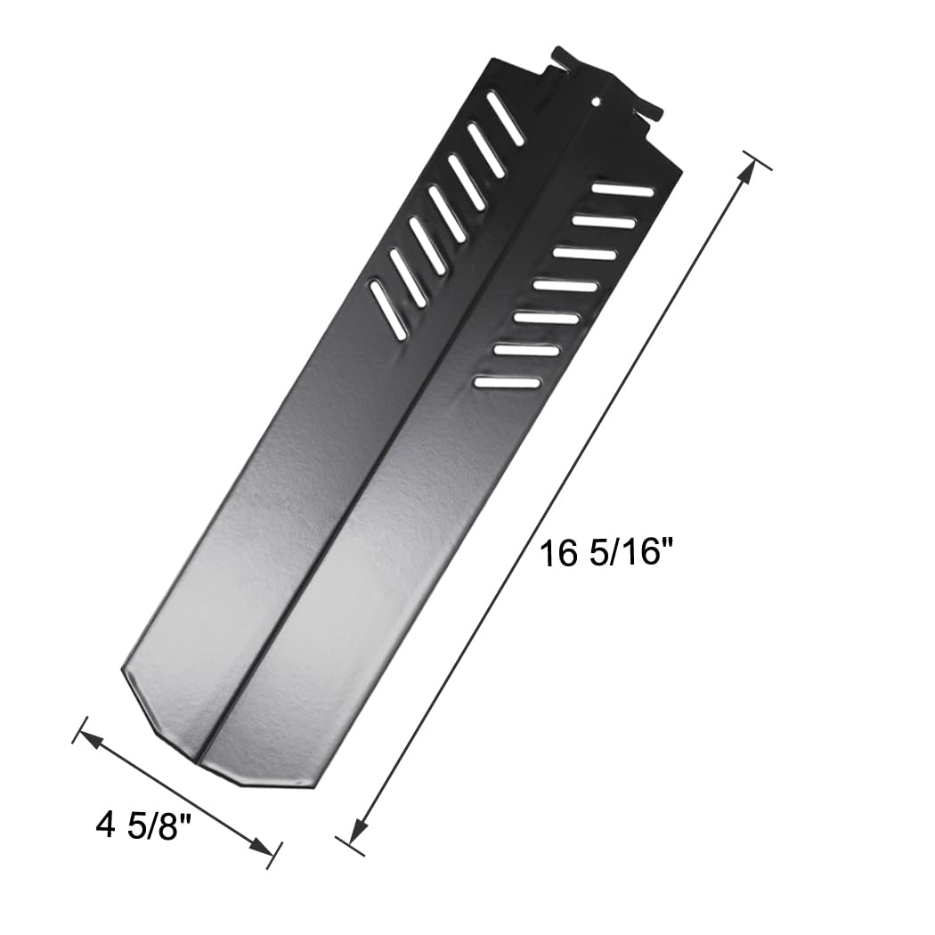 BBQSAVIOR PP98 BBQ Heat Shield Plate Replacement Parts for Select Centro and Cuisinart Gas Grill Models, 16 5/16 x 4 5/8 inch, 3-Pack