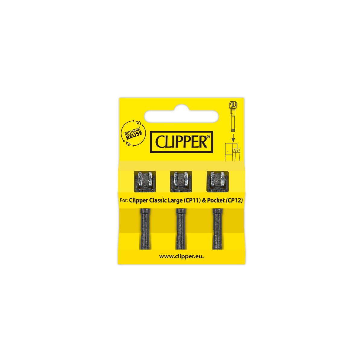 Clipper Metal Lighter Accessories - Flint Accessories Replacement Value kit