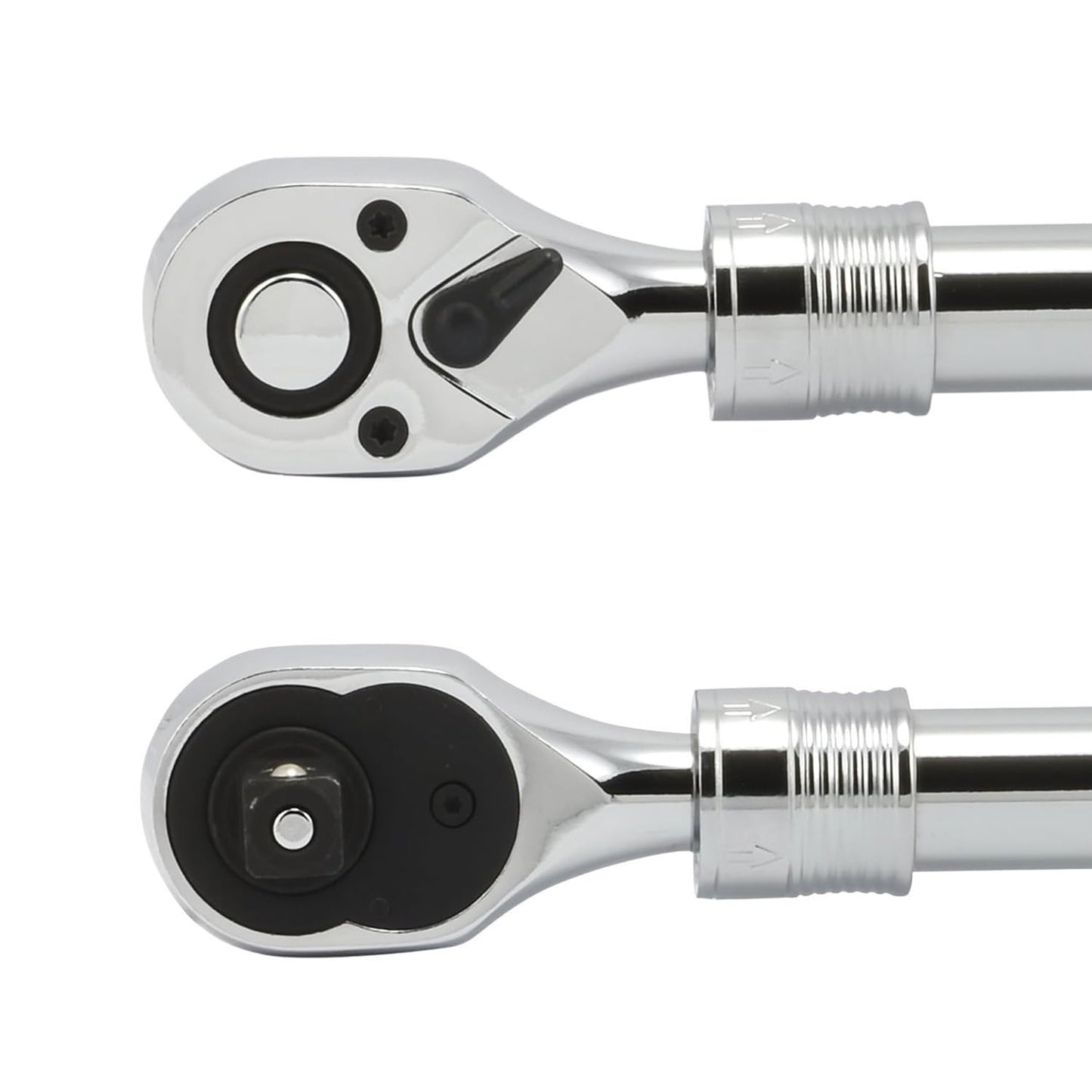 Neiko 03068A 1/2-Inch Drive Extendable Ratchet Handle | 72 Tooth Reversible Ratcheting Feature w/Soft Grip Handle | 12 to 17-1/2” Lengths, Red