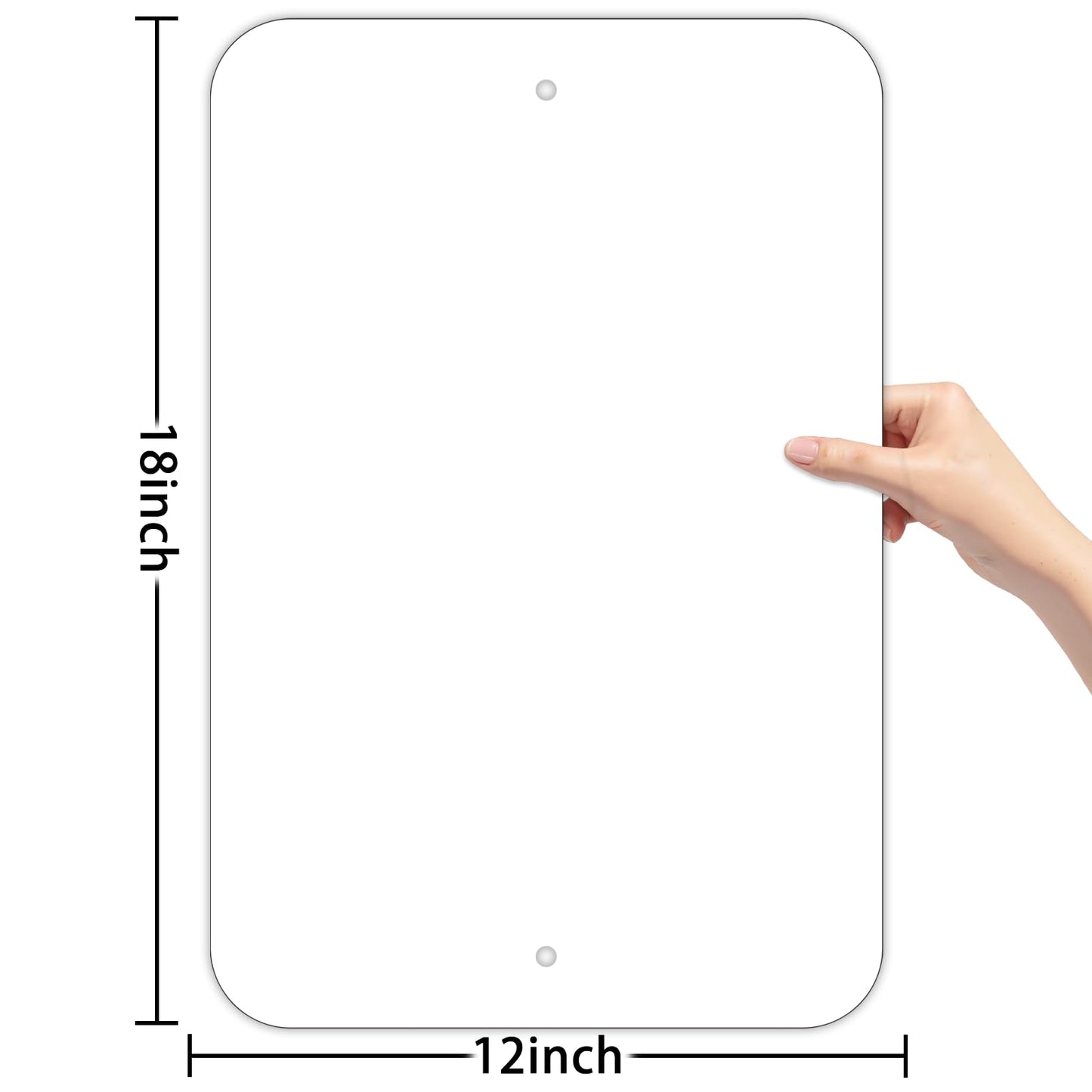 4 Pack Blank Aluminum Sign, 12x18Inch Sublimation Sign Blanks, Heat Transfer Metal Blank Signs, Custom Parking for Crafts Yard Garden Outdoors, Easy to Mount Indoor or Outdoor Use