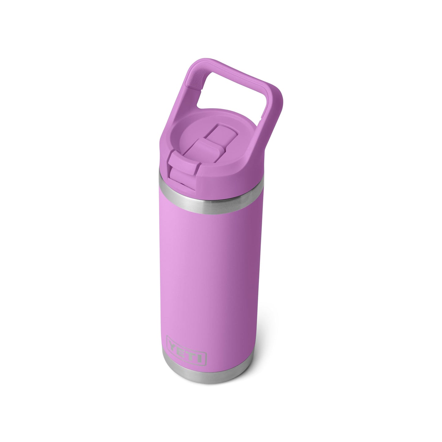 YETI Rambler 18 oz Bottle, Vacuum Insulated, Stainless Steel with Color Matching Straw Cap, Desert Bloom