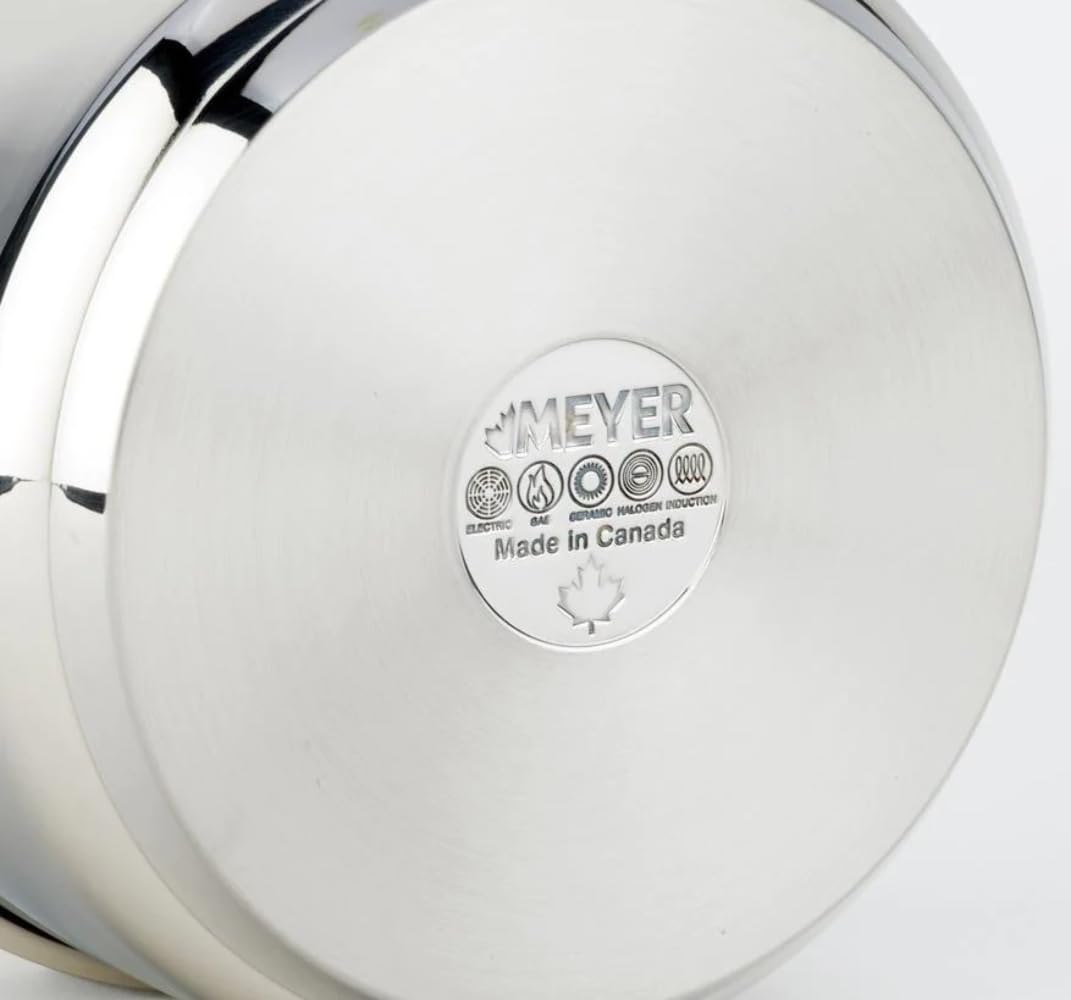 Meyer Accolade Stainless Steel 3L Saucepan with Cover, Made in Canada, Silver