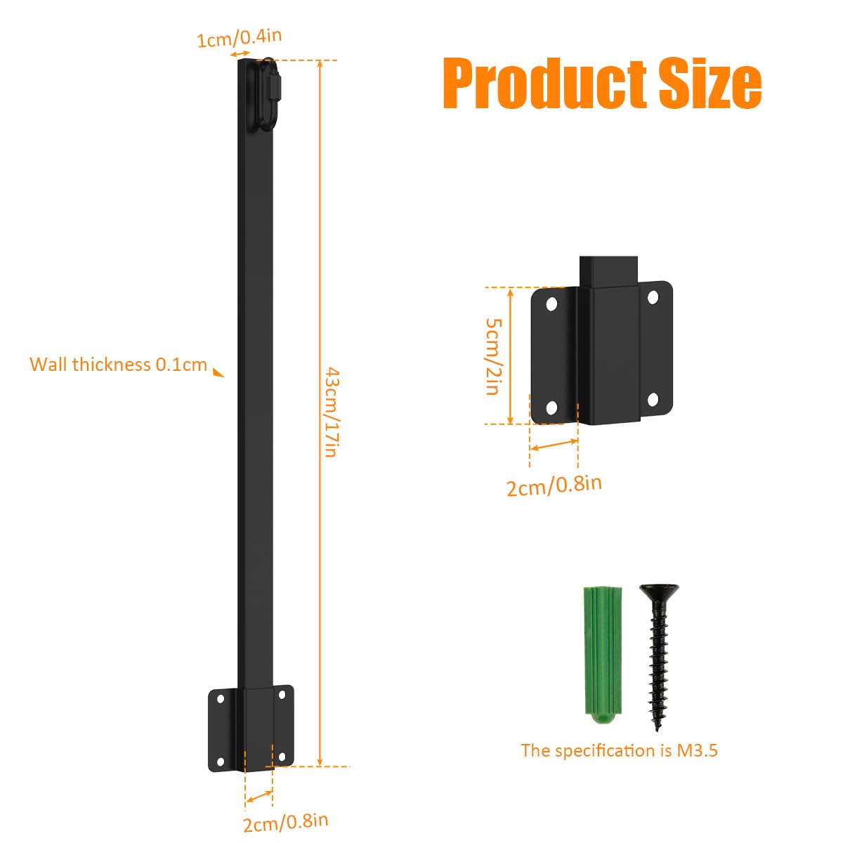 Suspension String Light Poles Metal, Outdoor String Light Hanging Poles, Sturdy Patio Light Post Mounting Stand Backyard Deck Light Pole for Indoor Outdoor Wall Fence, Terrace, Deck, Tavern, Cafe