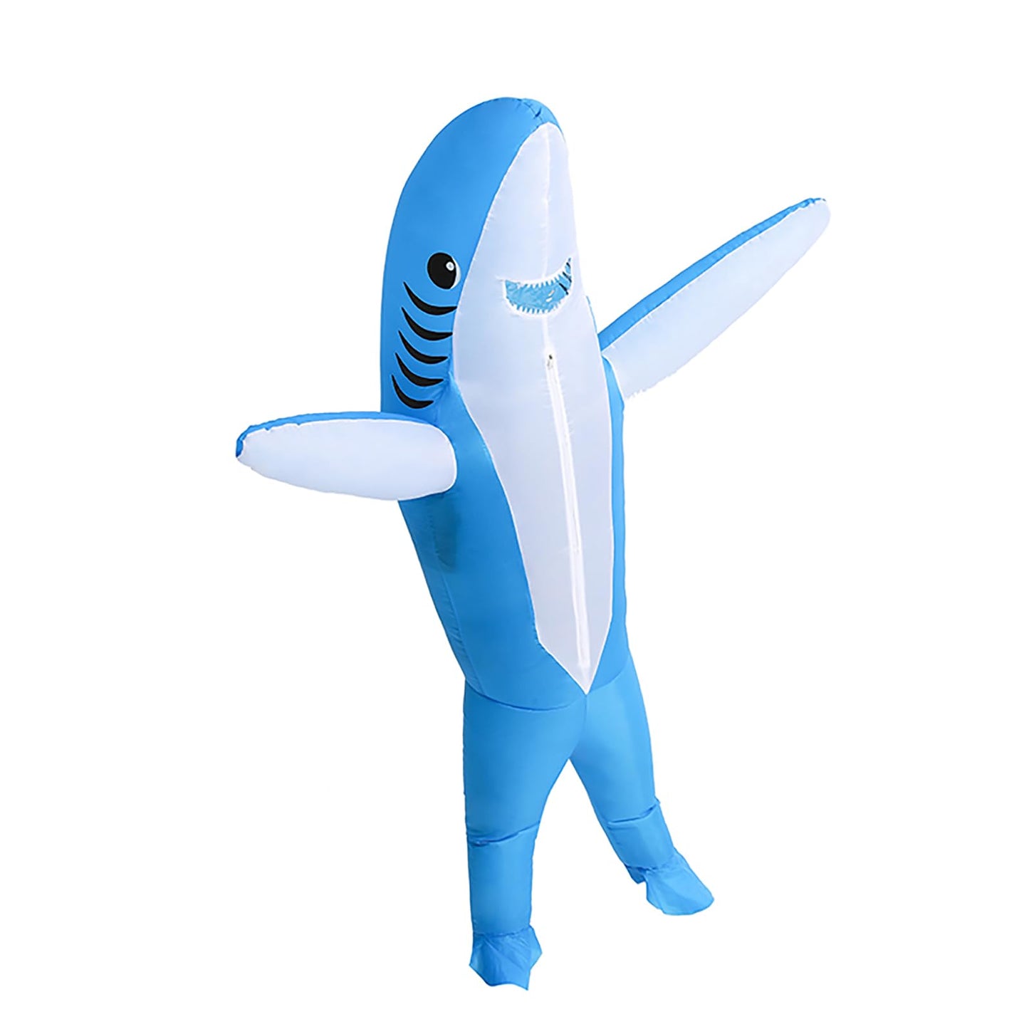 Inflatable Costume Kids 4'3''-4'11'' Tall Cute Shark Costume, Funny Halloween Costume for Party, Event, Gifts