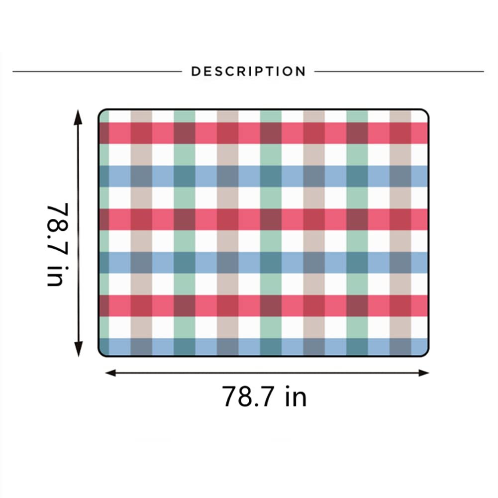 Picnic Blanket Extra large camping mat 78.7 in×78.7 in Three-layer thickening Waterproof and moisture-proof Suitable for family picnics, outdoor concerts, parks, travel（Comes a storage bag）
