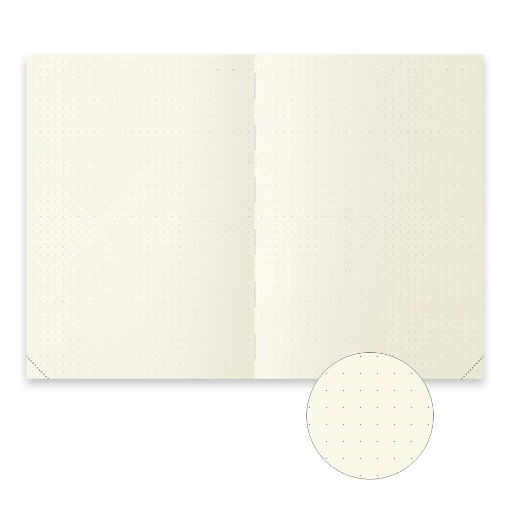 DESIGNPHIL Midori 15313006 Notebook, MD Notebook, Journal, A5, 1 Page Per Day, Dot Square A