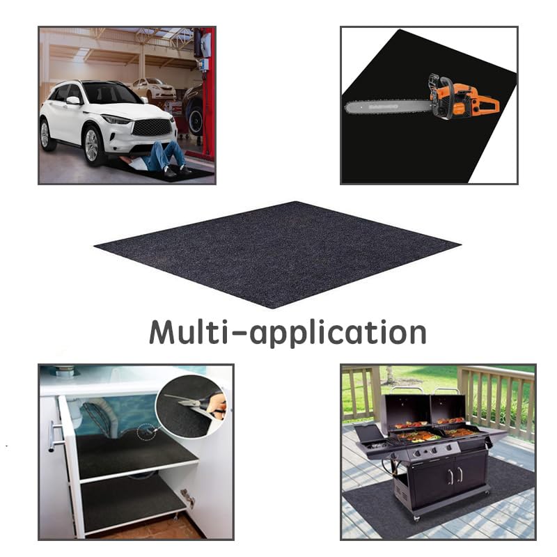 80 * 80 Inch Hot Tub Mat, Extra Large Floor Protector Pad for Inflatable Hot Cold Plunge Tub, Ice Bath Tubs Mat with Waterproof Slip-Proof Backing, Absorbent Mats for Spa Pool Ground Base