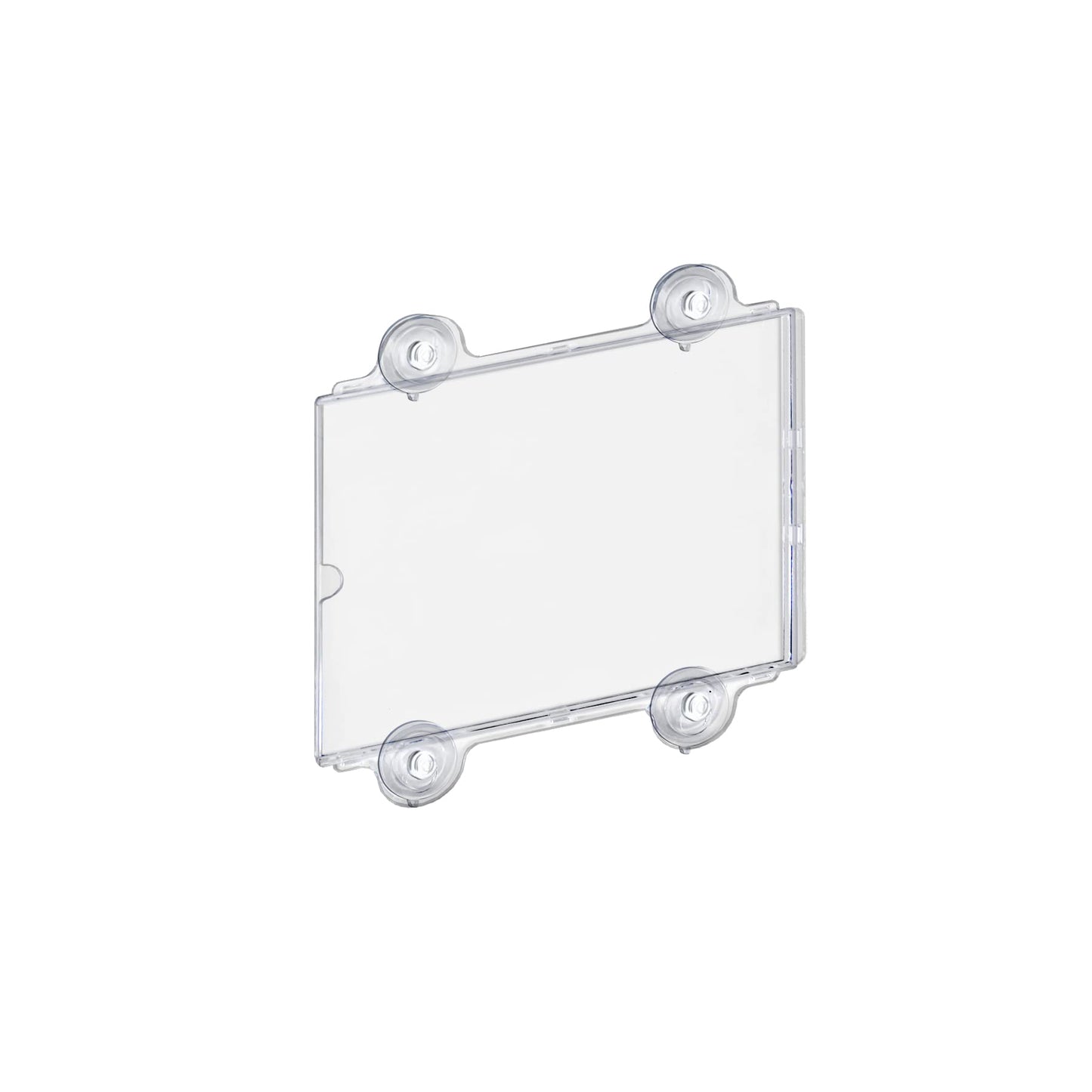 Azar Displays 106614 8.5" W by 11" H Acrylic Sign Holder with Suction Cups (2 Pack)