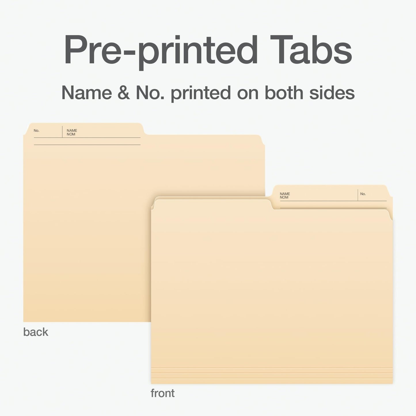 Pendaflex File Folders, 100/Box, 1/2 Cut Tab, Letter Size, Manila, Durable & Tear-Resistant File Organizers for Office, Home & School Filing Systems, Reversible & Eco-Friendly Design
