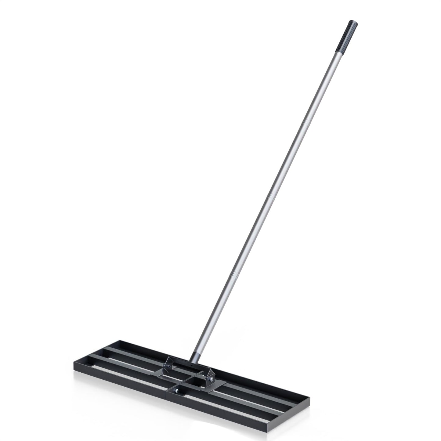 CRMCC Lawn Leveling Rake 30" x 10" with 78" Adjustable Stainless Steel Handle - Heavy Duty Wide Leveling Tool for Large Areas, Grass & Soil Leveler