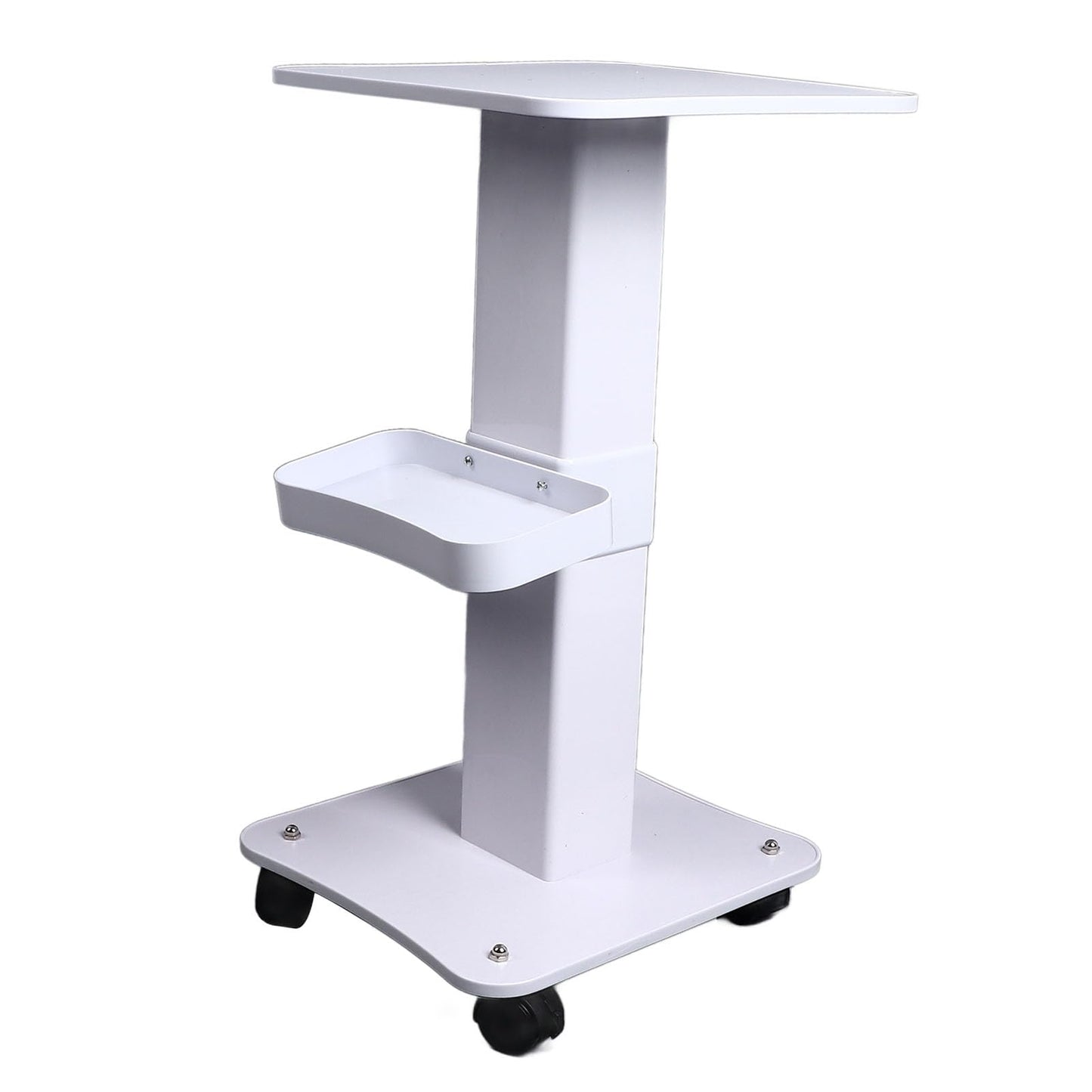 Salon Tray Cart with Storage Platform, 3 Tier 360 Degree Casters Space Saving Beauty Salon Trolley Cart,Tattoo Tray Storage Trolley on Wheels for Salon Spa Use