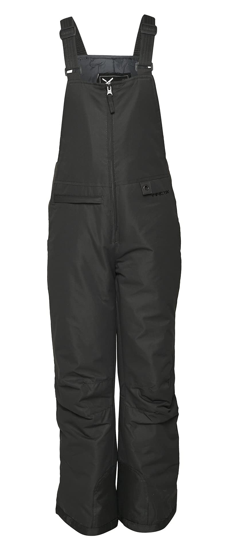 Arctix Youth Insulated Snow Bib Overalls, Black, Large Regular