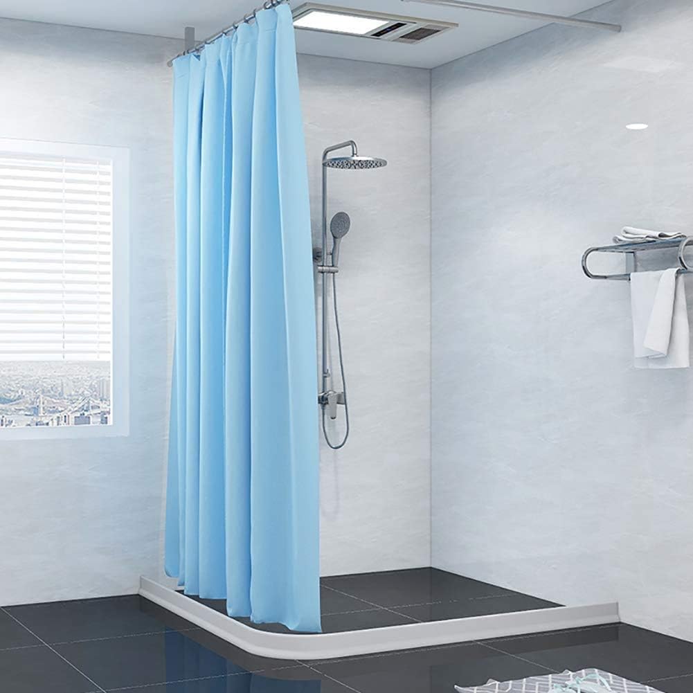 Duzzy 67 Inch Collapsible Shower Water Dam Shower Barrier and Retention System and Keeps Water Inside Threshold Dry and Wet Separation