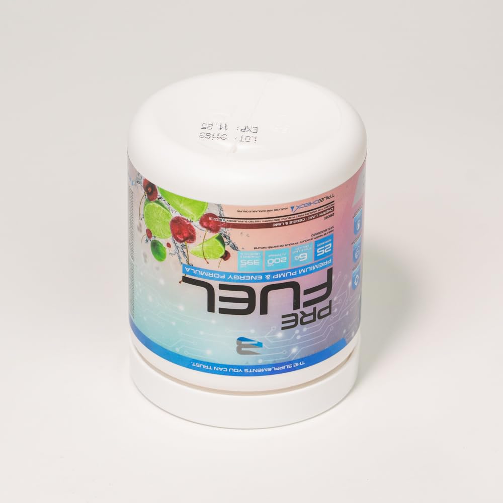 Believe Supplements Pre Fuel - Ultimate All-in-One Pre-Workout with 200mg Caffeine, Laser Focus, Muscle Fullness - Boost Energy, Endurance, and Performance - Gym and Fitness Enhancement - Alpha-GPC, Creatine, Beta-Alanine (Cherry Lime)