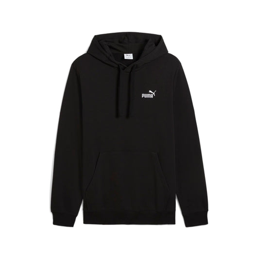 PUMA Men's Essentials Small Logo Fleece Hoodie, Puma Blackss25, X-Large