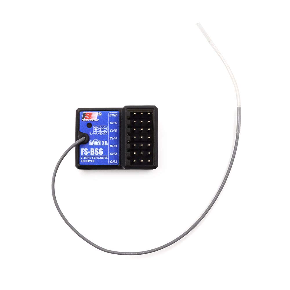 Goolsky Flysky FS-BS6 Receiver 2.4Ghz 6CH AFHDS2 for Flysky FS-GT5 FS-IT4S Transmitter for Traxxas HPS HPI RC Car Boat