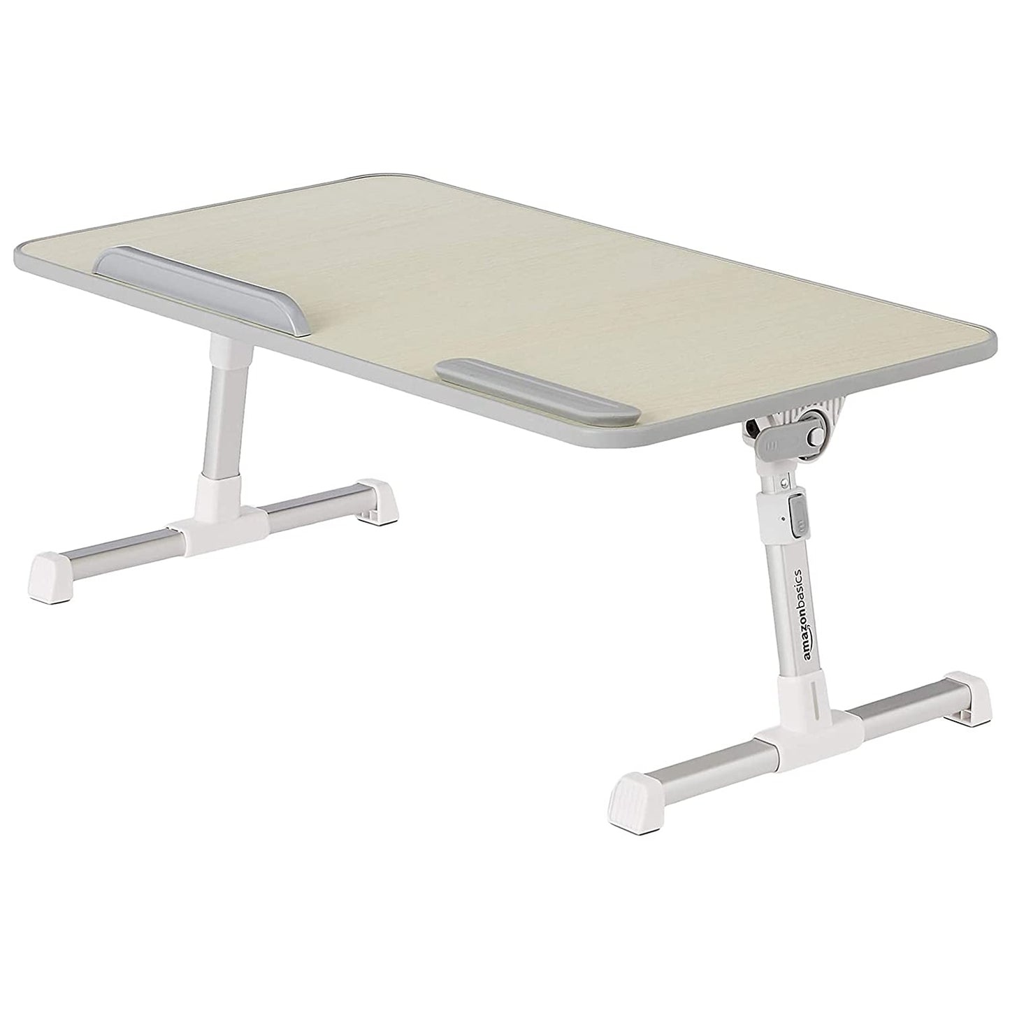 Amazon Basics Adjustable Tray Table Lap Desk Fits up to 43.18 cms Laptop, Medium, 30.48 x 50.8 cms, Cream