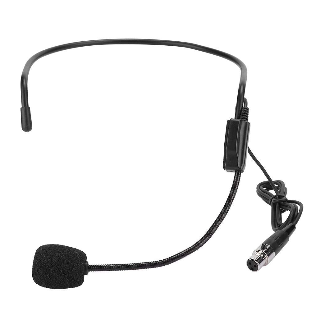 2PCS Head Wearing Electric Mic, Mini Microphone Voice Audio Condenser Mic with XLR 3pin TA3F Connector, Wearing Amplifying Microphone