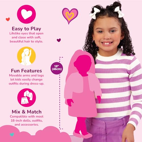 Our Generation – 18-Inch Fashion Doll – Lifelike Hazel Eyes & Long Platinum – Blonde Hair – Equestrian Sweater Charms & Brim Hat – Pretend Play 3+ Years – Abigale