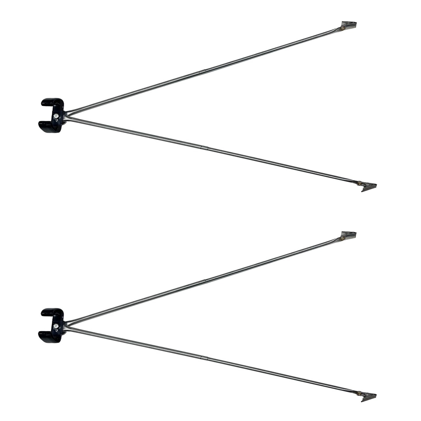AMZFLAG 2 Pack of Flag Spreaders for Indoor Flag Pole, Sliver Large Indoor Flagpole Spreader 50 cm/19.5 inch Metal for Flag Display