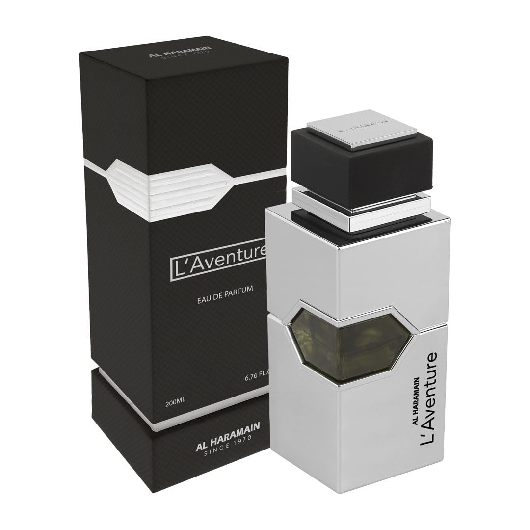 Al Haramain L'Aventure - Cologne for Men - Long Lasting Perfume for Men - Arabian Perfume - Men's Cologne - Amber Perfume with Bergamot - 200 ml